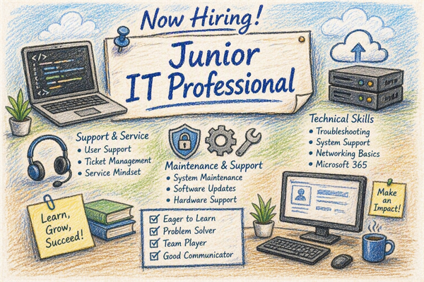 July 2026 - We're recruiting a Junior IT Professional
