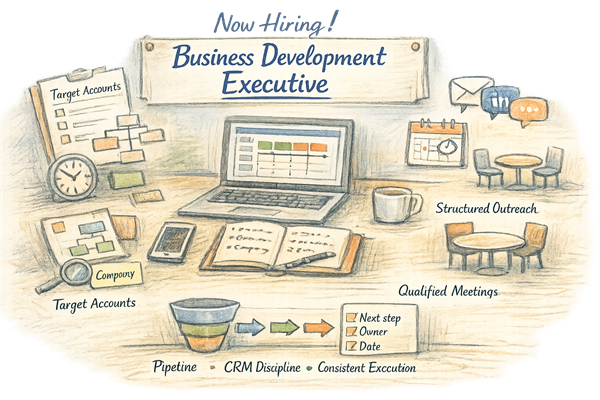 Exciting opportunity - we're recruiting  a Business Development Executive
